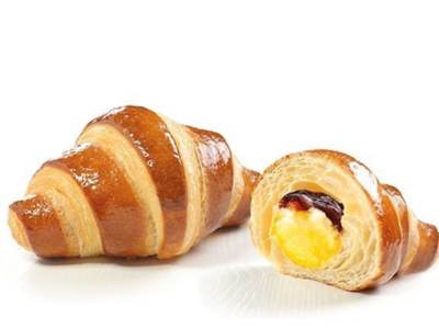 Cornetto con Crema e Amarena