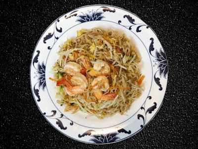21a -  Spaghetti di Riso con Gamberetti