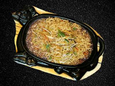 19b -  Noodles Orientali ( Noodles istantanei ) con Verdure alla Piastra