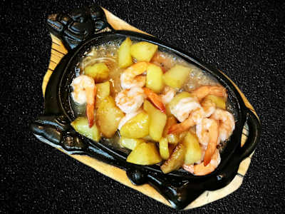 51b -  Gamberetti con Patate alla Piastra