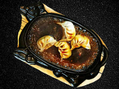 10a -  Ravioloni di Carne alla Piastra Piccante - 4 pezzi