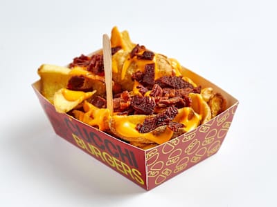 Patatine Fritte, cheddar Fuso E Bacon