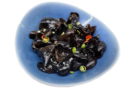 Funghi Neri con Salsa