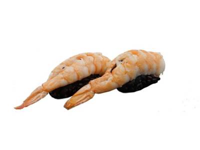 Nigiri black gamberi cotti