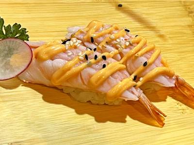 Nigiri spicy ebi
