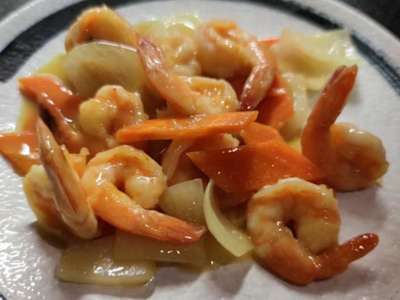 Gamberi in Salsa Curry