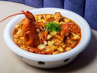 Astice alla Griglia con Tofu Piccante