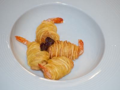 Gamberi in Fili Patate