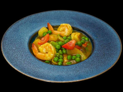 Gamberi al Curry
