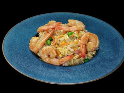 Riso con Gamberi e Verdure