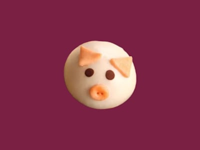 Maialino dolce con crema pasticcera