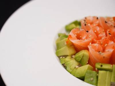Chirashi Avocado Sake