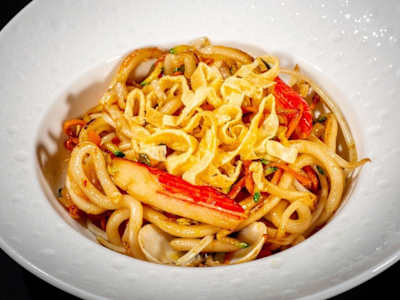 Ramen con Gamberi e Verdure