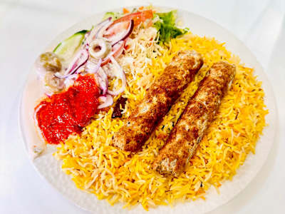 Seekh kebab biryani