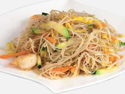 Spaghetti di riso con gambero