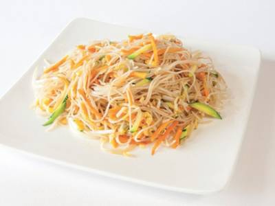Spaghetti di Riso con Verdure