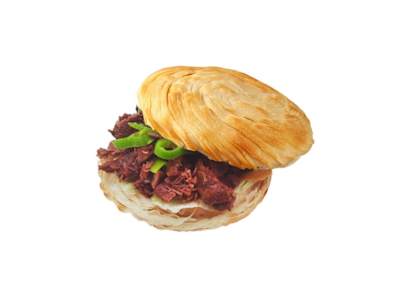 Jiamo con Manzo Stufato-burger cinese