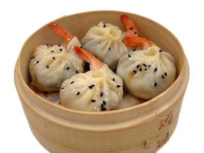 Mini bao  Gamberi- Griglia 4 Pezzi