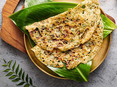 Onion Rava Masala Dosa
