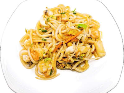 Spaghetti Udon con Gamberi