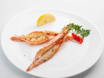 Gamberi alla piastra
