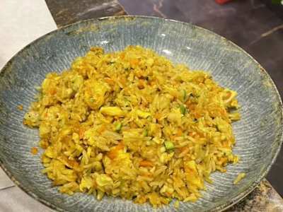 082.Riso con Pollo e Curry
