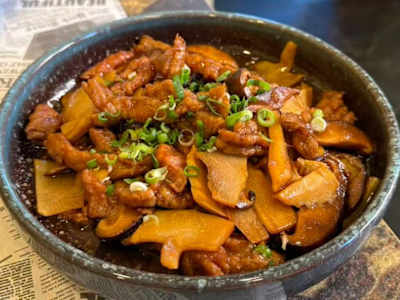 327.Funghi e bambu con manzo