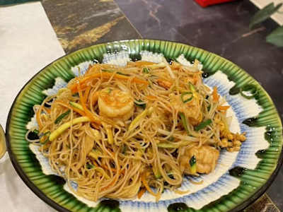 103.Spaghetti di Riso con gamberi