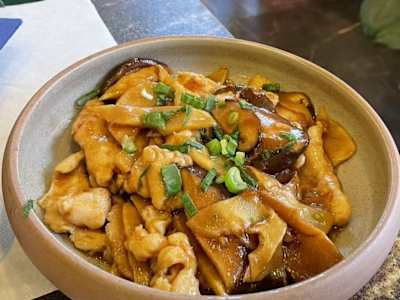 289.Funghi e bambu con pollo