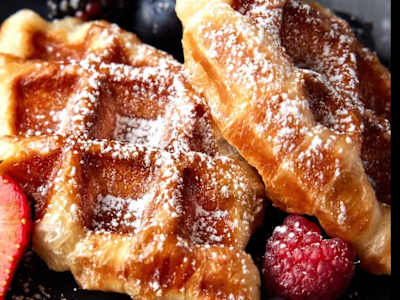 Croissant waffle
