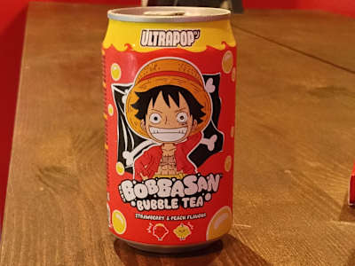 Bubble tea strawberry e peach