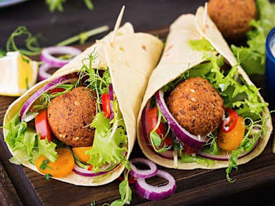 Piadina felafel
