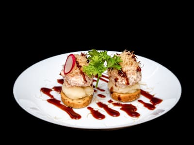 Bruschetta di Salmone Cotto e Philadelphia