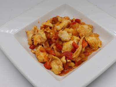 Pollo con Salsa Chili