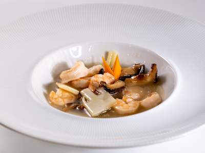 Gambero ai Funghi e Bambù