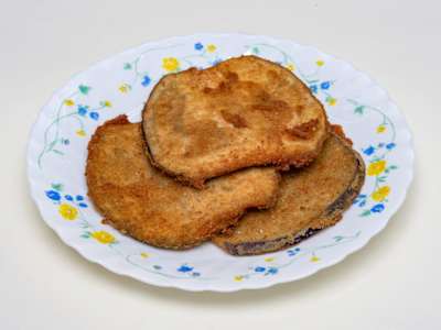 Porzione di Melanzane a Cotoletta