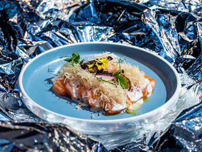 145. Sashimi di Salmone al Tartufo 3pz