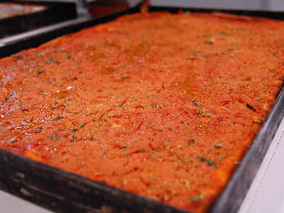 Sfincione in teglia