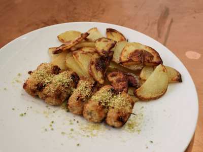 BRACIOLA MORTADELLA, PISTACCHIO E RICOTTA