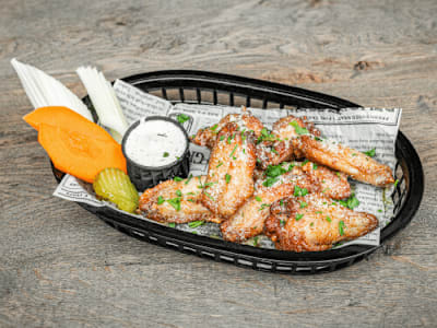 Garlic And Cheese Wings