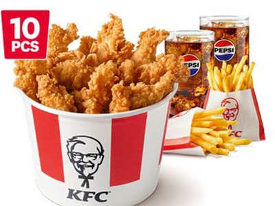 Bucket Meal 10 Crispy Tenders L