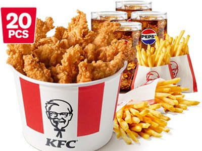 Bucket Meal 20 Crispy Tenders L