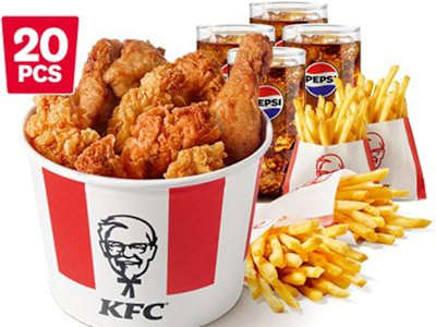 Variety Bucket Meal Voor 4 L