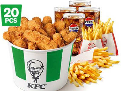 Bucket Meal 20 Veggie Tenders L