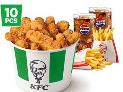 Bucket Meal 10 Veggie Tenders L