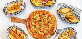 Pizza shack just eat top