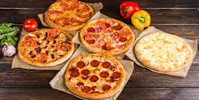 Crispy Pizza and Kebab