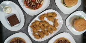 Wing Slice Chicken and Pizza