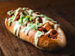 Pan brioche perrito relleno de pescado