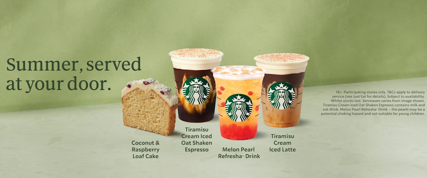 Starbucks menu shop uk